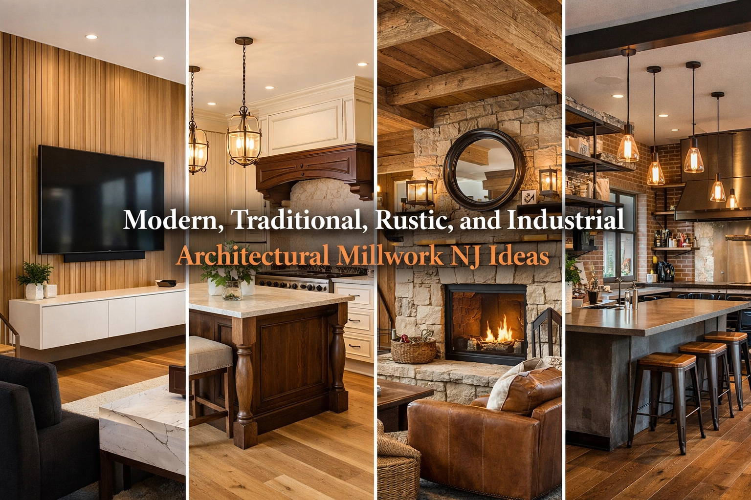 Modern, Traditional, Rustic, and Industrial Architectural Millwork NJ Ideas