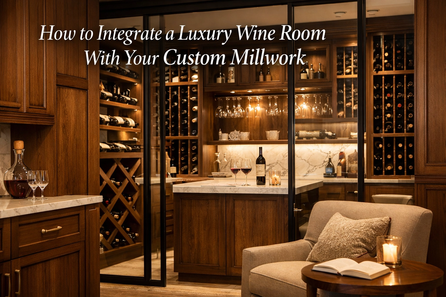 How to Integrate a Luxury Wine Room With Your Custom Millwork