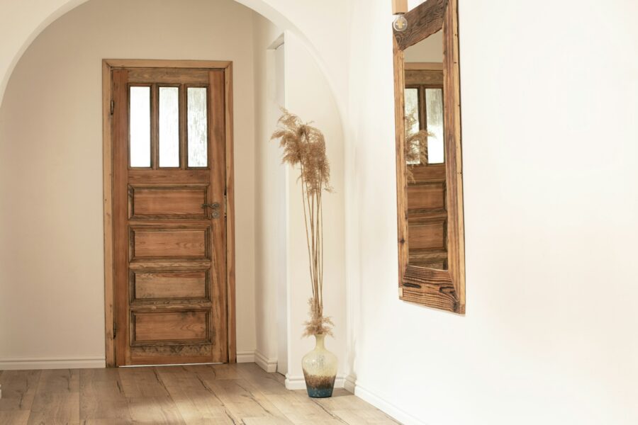 rustic door interior